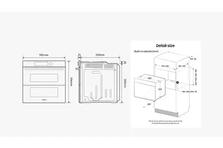 Four encastrable Samsung NV7B4550VAK BESPOKE