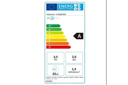 Climatiseur mobile KLARSTEIN ICEBLOCK CLIMATISEUR 3 EN 1 12000 BTU / 3,5 KW 400 M³/H . BLANC