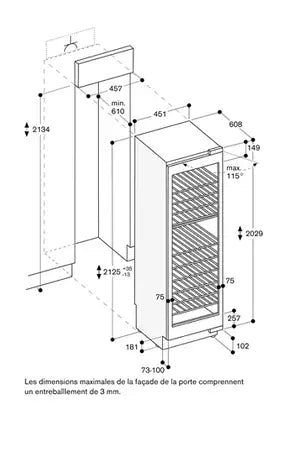 Cave multi-températures Gaggenau RW414365