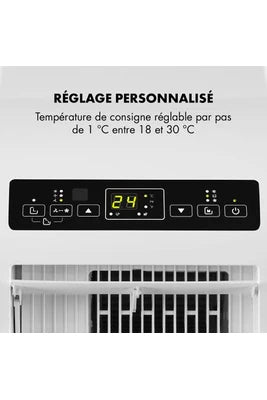 Climatiseur mobile KLARSTEIN METROBREEZE ROM - CLIMATISEUR - MOBILE, POSE AU SOL - 3.1 EER - BLANC