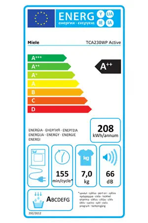 Sèche-linge MIELE TCA 230 WP