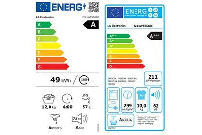 Lave-linge séchant Lg F214WT8GRBE WASHTOWER