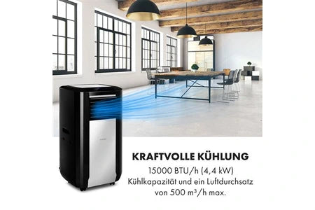 Climatiseur mobile KLARSTEIN CLIMATISEUR MOBILE MAX BREEZE SMART MOBILE15000 BTU/H (4,4 KW) CEE A