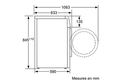 Lave-linge hublot Bosch WAN2825SFR