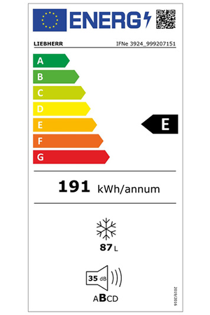 Congélateur armoire LIEBHERR IFNE3924-20 - ENCASTRABLE 88CM