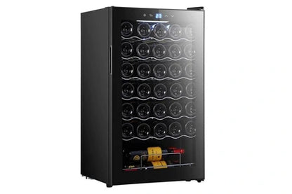 Cave de service Cecotec Cave à vin Bolero GrandSommelier 34030 Black Compressor