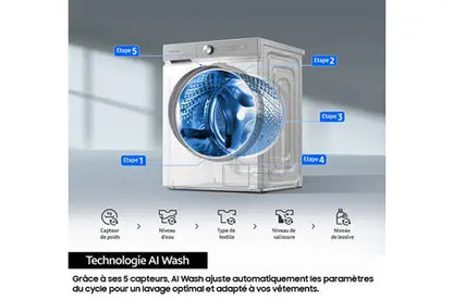 Lave-linge hublot Samsung WW11DG6B85LB BESPOKE AI