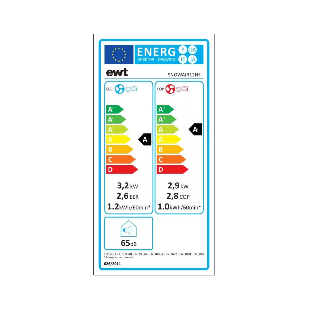 Climatiseur réversible Ewt SNOWAIR 12HE