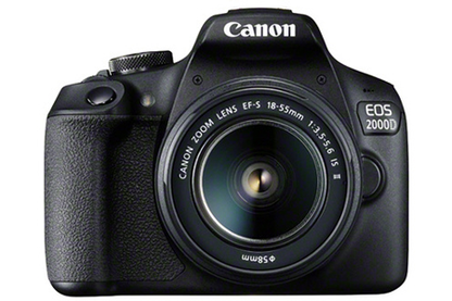 Appareil photo Reflex CANON EOS 2000D+EF-S 18-55 IS II+EF 75-300 F/4-5,6 III + SAC + CARTE MÉMOIRE SD 16 GO