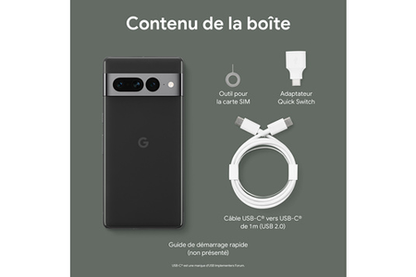 Smartphone GOOGLE PIXEL 7 PRO 256GO NOIR VOLCANIQUE 5G