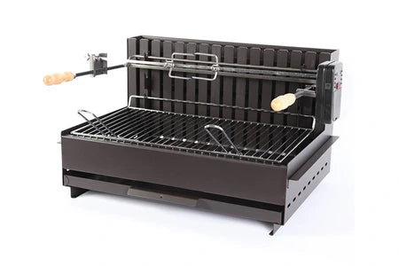 Barbecue LE MARQUIER BARBECUE CHARBON VERTICAL ORIGINAL VULCAIN TB ACIER - 61 X 33 CM - LE MARQUIER