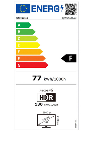 TV LED SAMSUNG QLED 55'' QE55Q68B 4K UHD NOIR