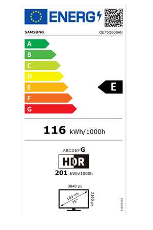 TV LED SAMSUNG QLED 75'' QE75Q60B 4K UHD NOIR