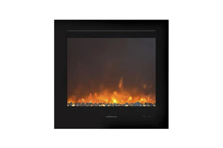 Cheminée électrique XARALYN XARALYN LOUIS TRIVERO70 CHEMINÉE ÉLECTRIQUE AVEC INSERT À EFFET DE FLAMME LED 800W, BLANC