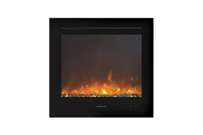 Cheminée électrique XARALYN XARALYN LOUIS TRIVERO70 CHEMINÉE ÉLECTRIQUE AVEC INSERT À EFFET DE FLAMME LED 800W, BLANC