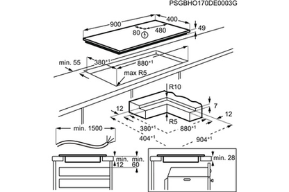 Plaque induction AEG IPE93531IB