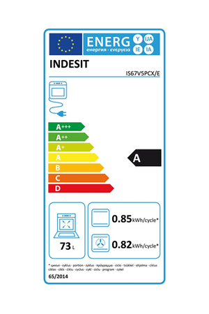 Cuisinière vitrocéramique INDESIT IS67V5PCX/E