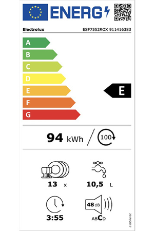 Lave-vaisselle ELECTROLUX ESF7552ROX