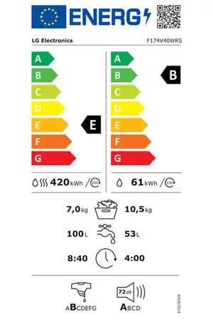 Lave-linge séchant LG F174V40WRS