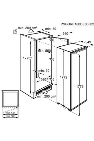 Congélateur armoire ELECTROLUX ENCASTRABLE - LUT6NF18S