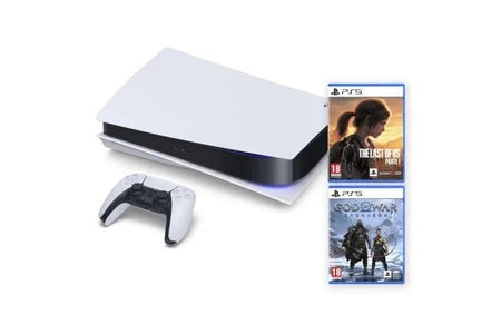 Console PlayStation 5 SONY SONY PLAYSTATION 5 CHASIS C + THE LAST OF US PARTE 1 + GOD OF WAR RAGNARÖK