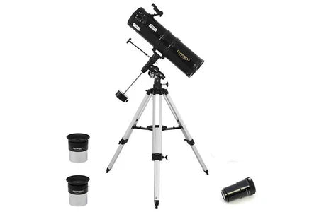 Télescope OMEGON TÉLESCOPE 750-150 ET MONTURE EQUATORIALE TYPE C ET OCULAIRES ET BARLOW - OMEGON