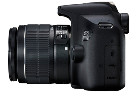 Appareil photo Reflex CANON EOS 2000D+EF-S 18-55 IS II+EF 75-300 F/4-5,6 III + SAC + CARTE MÉMOIRE SD 16 GO