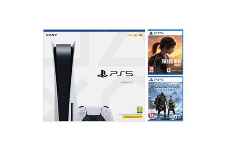 Console PlayStation 5 SONY SONY PLAYSTATION 5 CHASIS C + THE LAST OF US PARTE 1 + GOD OF WAR RAGNARÖK