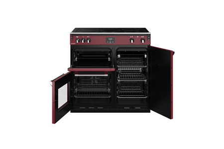 Piano de cuisson STOVES RICHMOND DELUXE INDUCTION 90CM CHILI RED PRICHDX90EICRE